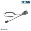 Et bilde som viser Titan sin HUC 6 Kommunikasjonsenhet med mikrofon og høytaler