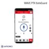 Et bilde som viser en mobilskjerm med Wave PTX med Safeguard installert